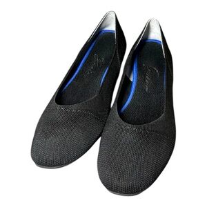 Bacia Black Knit Slip On Flats Foam Insole Women's Size 
10